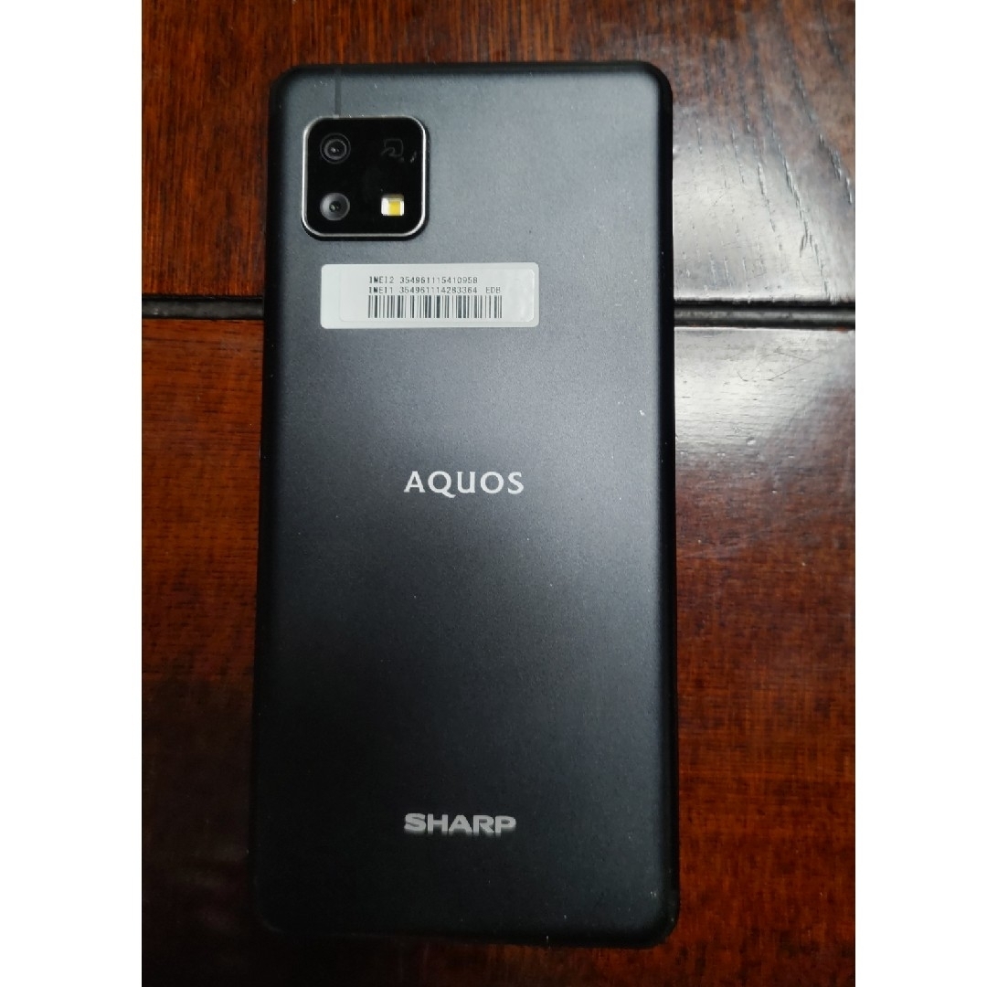 AQUOS(アクオス)の【値下げ】(中古)aquos sense 4 lite 楽天版ブラック スマホ/家電/カメラのスマートフォン/携帯電話(スマートフォン本体)の商品写真