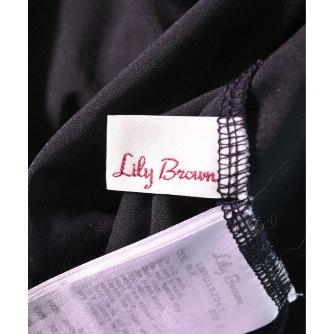 Lily Brown(リリーブラウン)のLILY BROWN リリーブラウン ワンピース F 黒 【古着】【中古】 レディースのワンピース(ひざ丈ワンピース)の商品写真