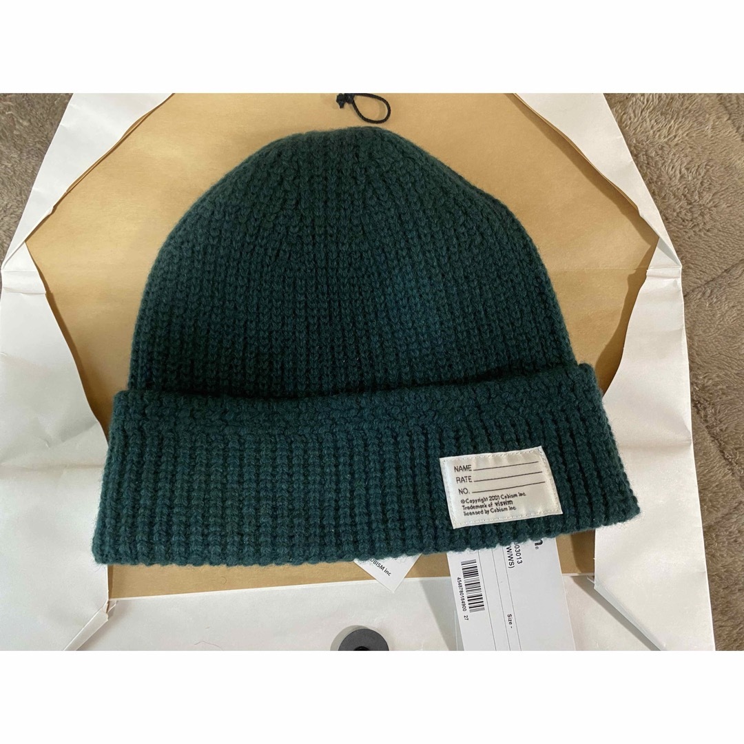 VISVIM(ヴィスヴィム)のvisvim  KNIT BEANIE (W/WS) GREEN メンズの帽子(ニット帽/ビーニー)の商品写真