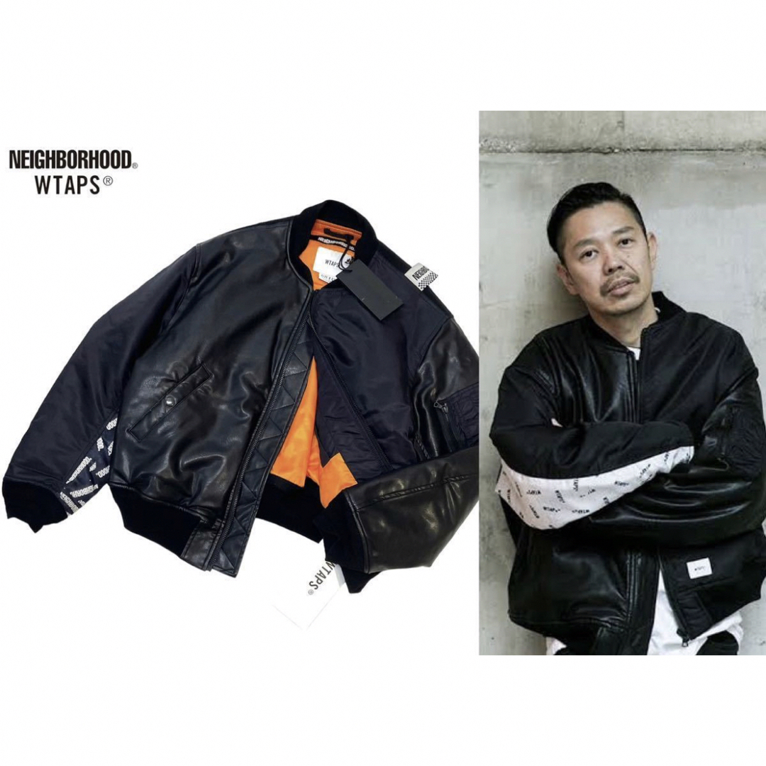 NEIGHBORHOOD(ネイバーフッド)のNEIGHBORHOOD×WTAPS ネイバーフッド×ダブルタップス  MA-1 メンズのジャケット/アウター(ミリタリージャケット)の商品写真