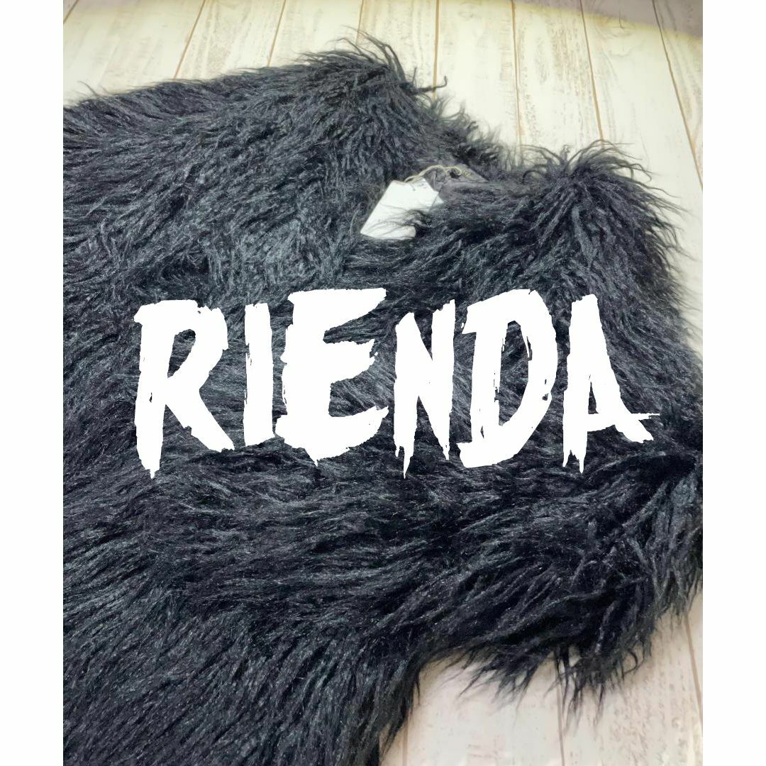 rienda(リエンダ)の新品タグ付き品【rienda】リエンダ FauxFurチベットファーミディコート レディースのジャケット/アウター(毛皮/ファーコート)の商品写真