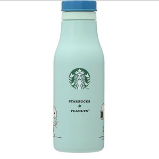 スターバックスコーヒー(Starbucks Coffee)の【新品】STARBUCKS ステンレスロゴボトル PEANUTS ブルー(タンブラー)