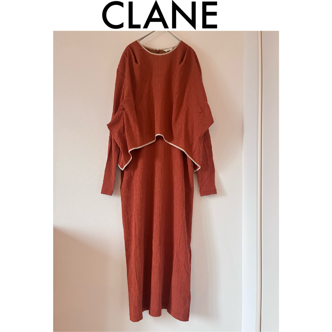 CLANE(クラネ)の最終値下げ【CLANE】COTTON CREPE TUCK ONE PIECE レディースのワンピース(ロングワンピース/マキシワンピース)の商品写真