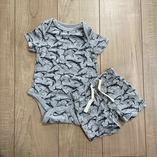 ベビーギャップ(babyGAP)の値下げ！babyGAP ロンパース&ハーフパンツセット(ロンパース)