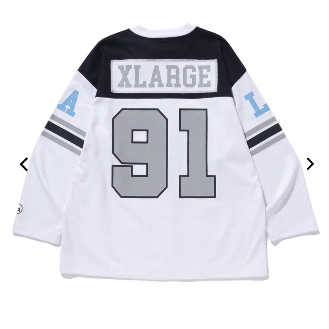 XLARGE(エクストララージ)のXLARGE XL FOOTBALL L/S TEE  エクストララージ  新品 メンズのトップス(Tシャツ/カットソー(七分/長袖))の商品写真