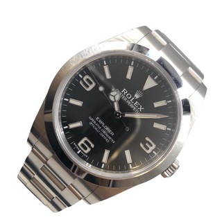 ROLEX - 　ロレックス ROLEX エクスプローラー1  214270 ブラック ステンレススチール メンズ 腕時計
