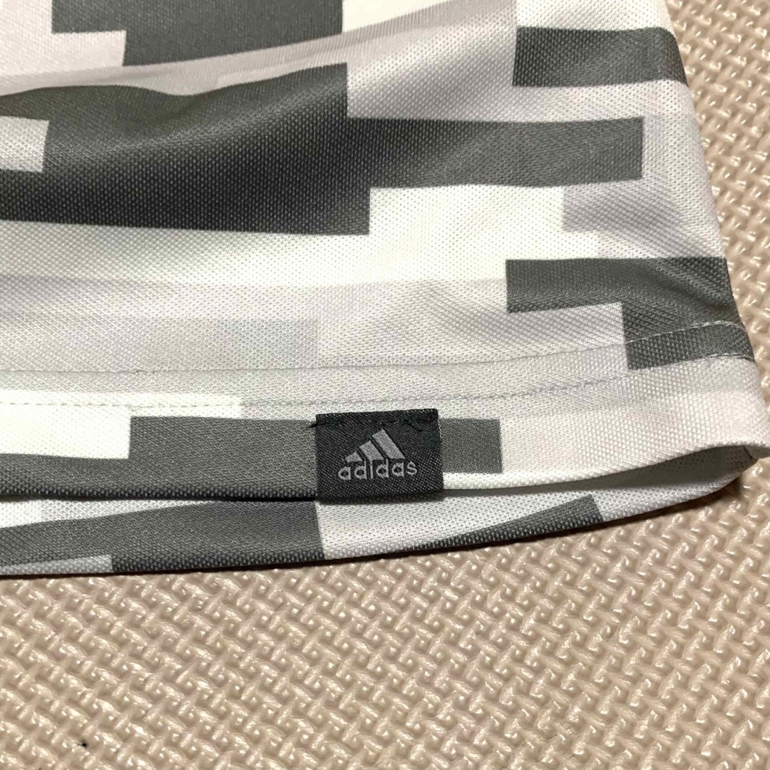 adidas(アディダス)の美品　アディダスゴルフウェア　半袖ポロシャツ　レディースSサイズ スポーツ/アウトドアのゴルフ(ウエア)の商品写真