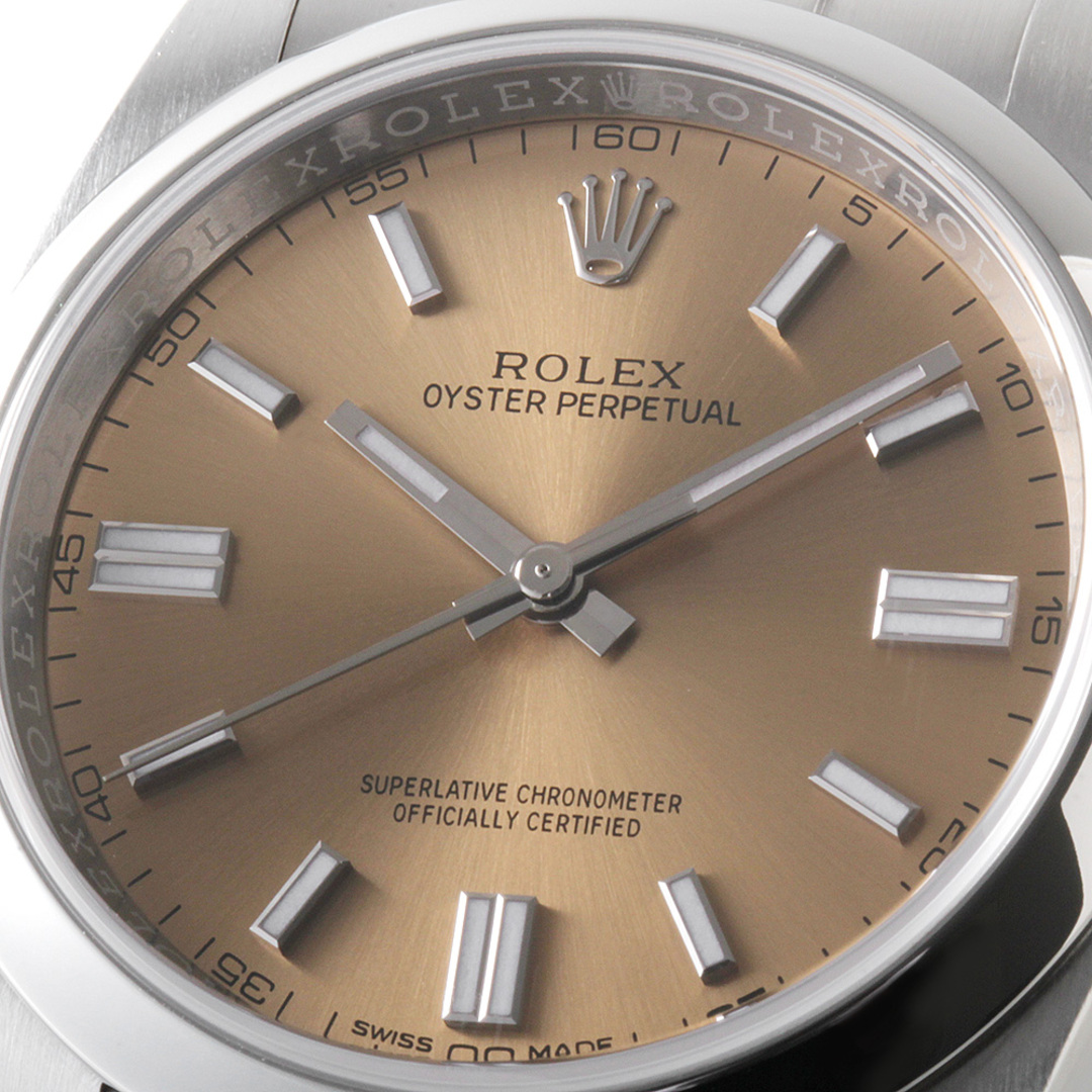 ROLEX(ロレックス)のロレックス オイスターパーペチュアル 116000 ホワイトグレープ ホワイトバー ランダム番 メンズ 中古 腕時計 メンズの時計(腕時計(アナログ))の商品写真
