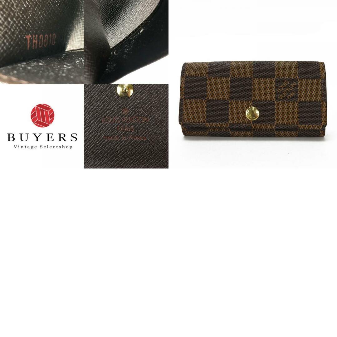 LOUIS VUITTON(ルイヴィトン)の【中古】 ルイ・ヴィトン キーケース ミュルティクレ4 N62631 ダミエキャンバス ブラウン - 4連 小物 LOUIS VUITTON ハンドメイドのファッション小物(キーケース/名刺入れ)の商品写真