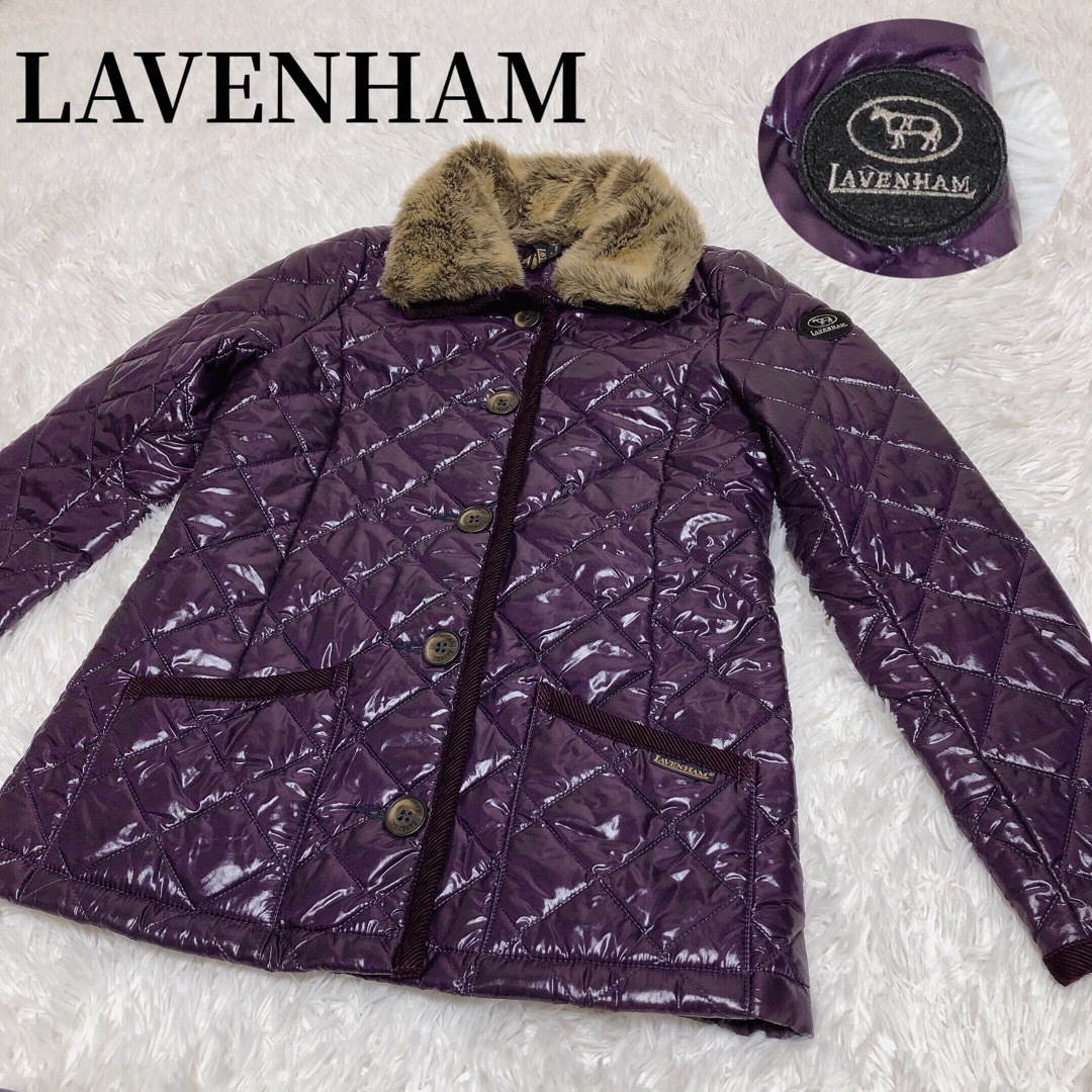 LAVENHAM(ラベンハム)のLAVENHAM  ラベンハム　  キルティングジャケット　ファー取り外し可能 レディースのジャケット/アウター(ダウンジャケット)の商品写真