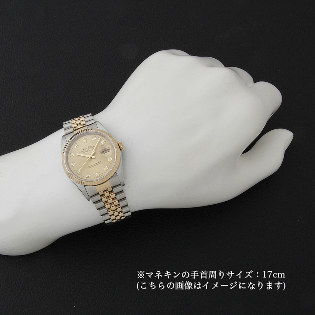 ROLEX(ロレックス)のロレックス デイトジャスト 10Pダイヤ 16233G シャンパン T番 メンズ 中古 腕時計 メンズの時計(腕時計(アナログ))の商品写真