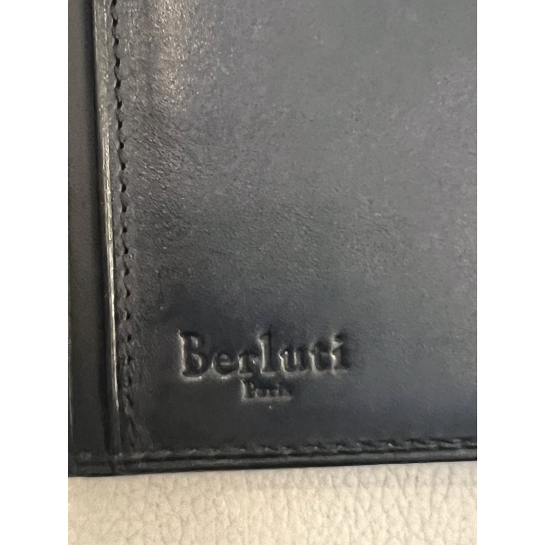 ベルルッティ Berluti エスパス エン スクリット 長財布 ネイビー