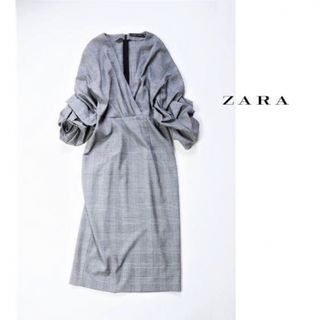 ザラ(ZARA)のグレンチェックワンピース♡(ひざ丈ワンピース)