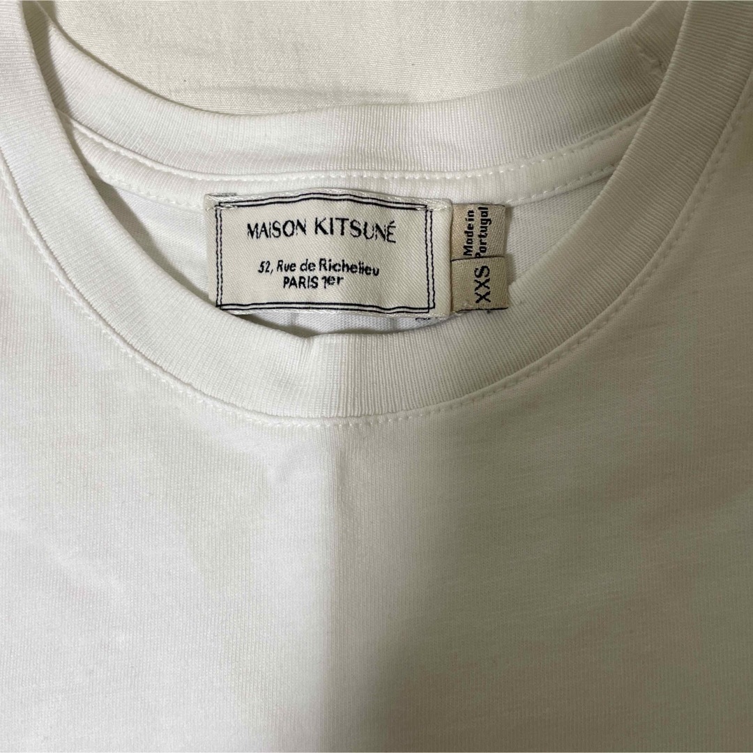 MAISON KITSUNE'(メゾンキツネ)のメゾンキツネ　Tシャツ　耳　白 レディースのトップス(Tシャツ(半袖/袖なし))の商品写真