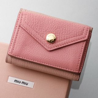 miumiu - Miumiu 二つ折り財布 (新品・未使用・ギャランティーカード付