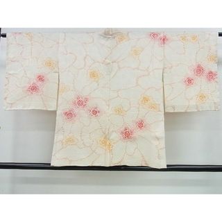 平和屋2■羽織　総絞り　舞花文　逸品　mz3885(着物)