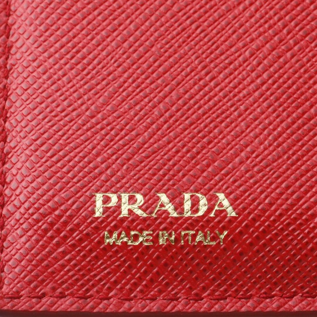 PRADA(プラダ)のK3249M 良品 プラダ サフィアーノ ロゴ文字金具 本革 二つ折 財布 箱付 メンズのファッション小物(折り財布)の商品写真