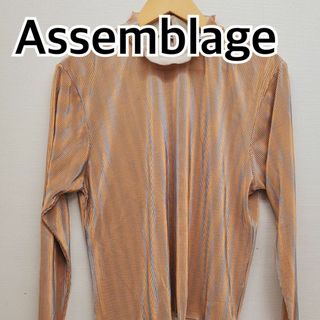 Assemblage トップス 長袖 タートルネック 薄手 シャツ 【CT54】(Tシャツ(長袖/七分))