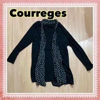 クレージュ(Courreges)のクレージュ　黒カーディガン　クリーニング済み(カーディガン)