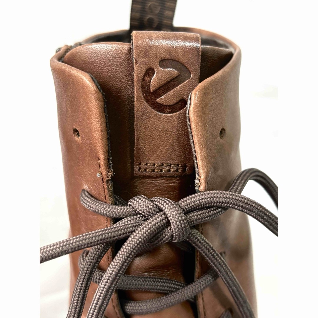 ECCO(エコー)の美品❣️ecco 防水　ゴアテックス　レースアップ　茶色　ブーツ　24.5cm レディースの靴/シューズ(ブーツ)の商品写真