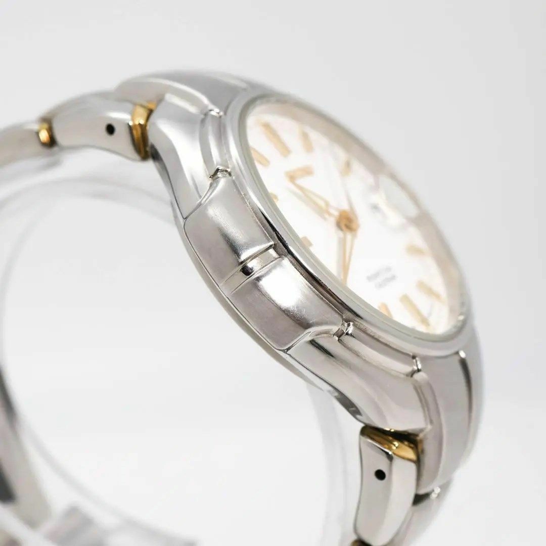 SEIKO(セイコー)の《訳あり》SEIKO 腕時計 ホワイト クォーツ ヴィンテージ メンズ t メンズの時計(腕時計(アナログ))の商品写真