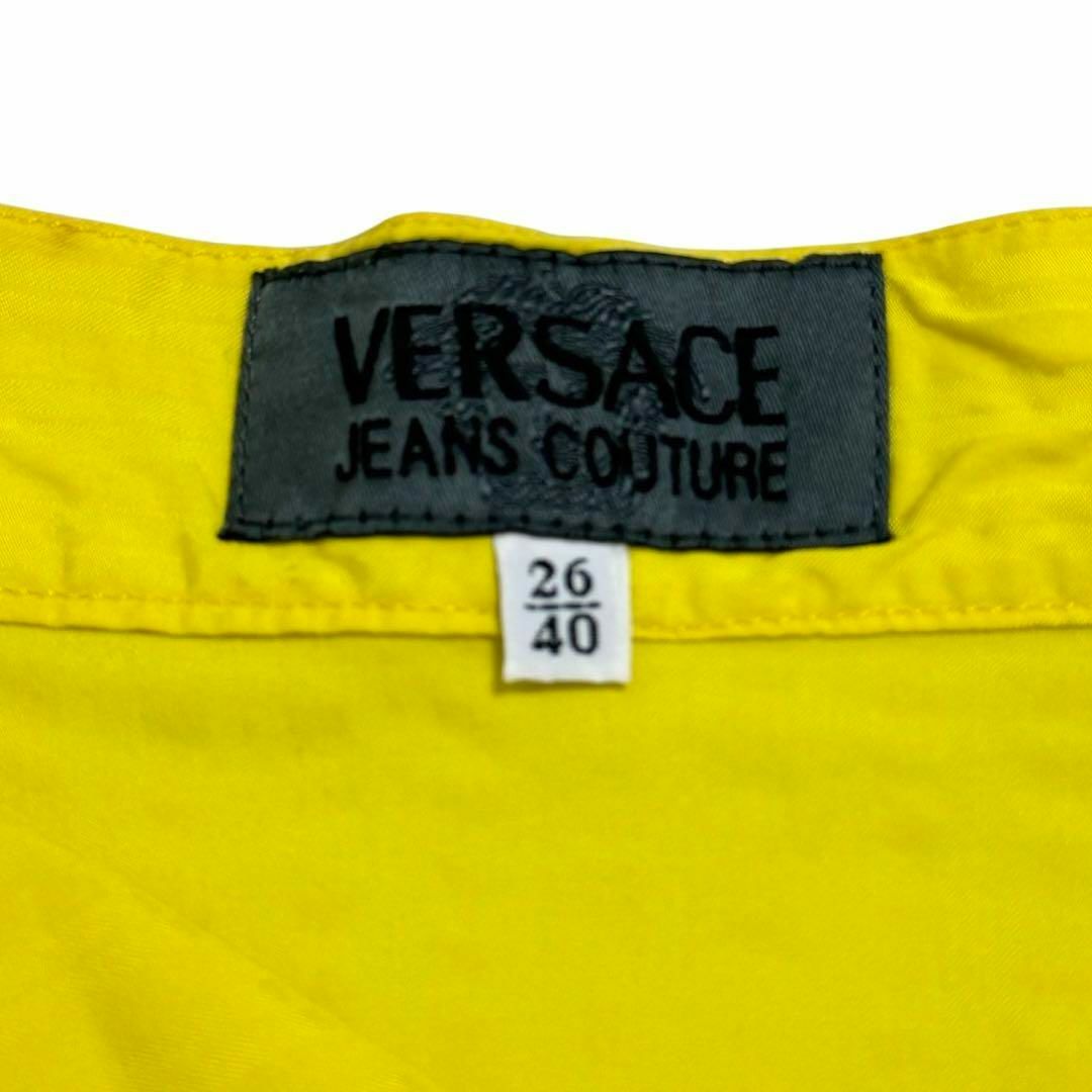 VERSACE(ヴェルサーチ)のVERSACE ヴェルサーチ ミニスカート イエロー タイトスカート レディース レディースのスカート(ミニスカート)の商品写真