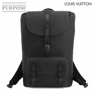 ルイヴィトン(LOUIS VUITTON)の未使用 展示品 ルイ ヴィトン LOUIS VUITTON クリストファー スリム バックパック トリヨンレザー ブラック M58644 RFID VLP 90222227(バッグパック/リュック)