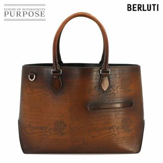 ベルルッティ(Berluti)の新品同様 ベルルッティ Berluti カリグラフィ スクリット トゥジュール トート バッグ ヴェネチアレザー ブラウン VLP 90222794(トートバッグ)