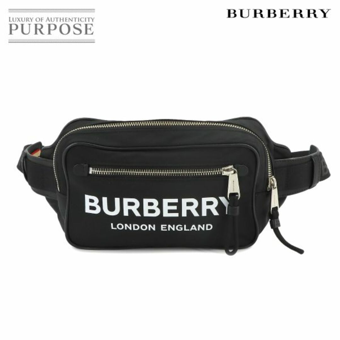 BURBERRY(バーバリー)の新品同様バーバリー BURBERRY WEST PN9 ボディ バッグ ウエストポーチ ナイロン レザー ブラック 8021089 VLP 90223240 レディースのバッグ(ボディバッグ/ウエストポーチ)の商品写真