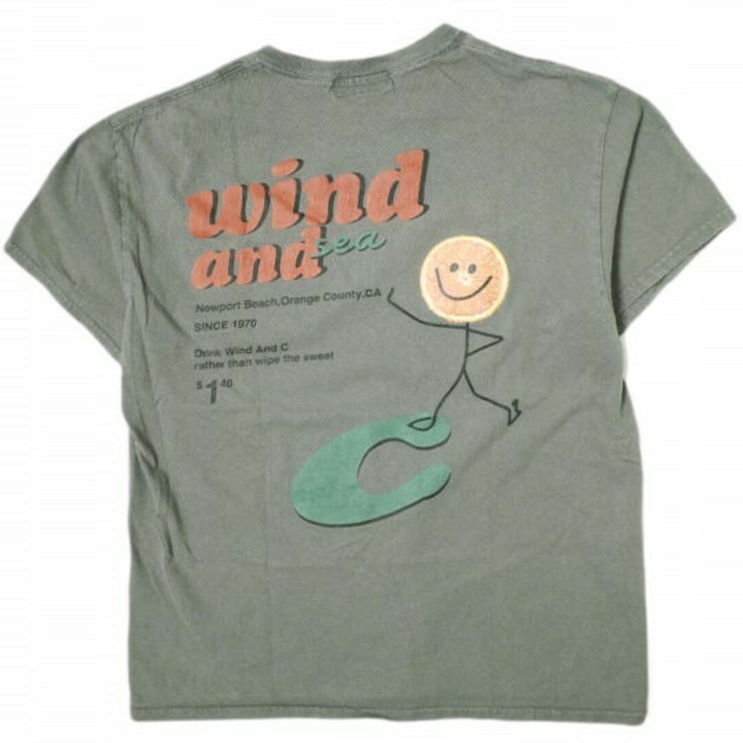 WIND AND SEA(ウィンダンシー)のWIND AND SEA x pen public ウィンダンシー ペンパブリック 別注 グラフィックプリントTシャツ L程度 グレー 半袖 ロゴ 熊谷隆志 トップス【中古】【WIND AND SEA × pen public】 メンズのトップス(Tシャツ/カットソー(半袖/袖なし))の商品写真