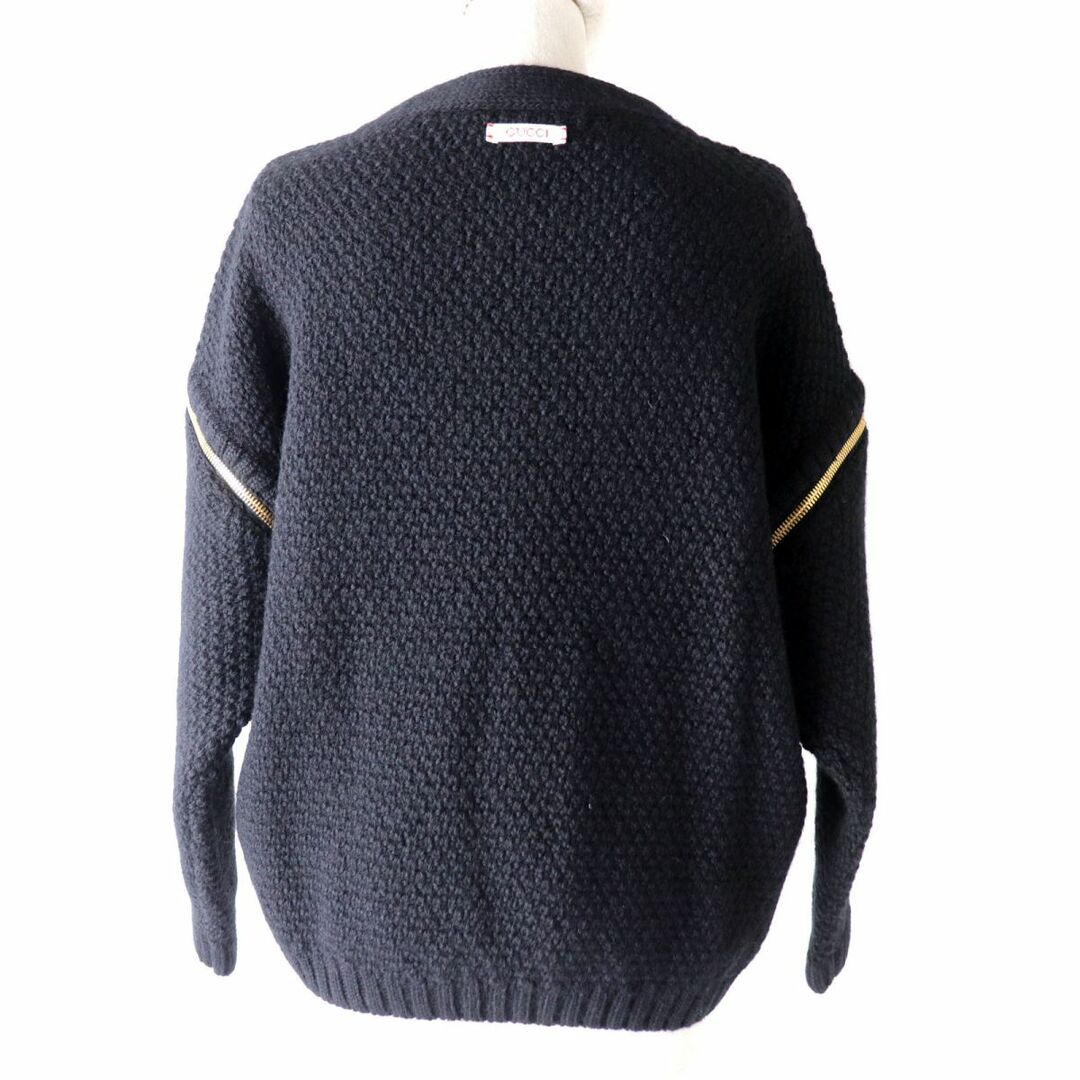 Gucci(グッチ)の極美品◎正規品 21AW 伊製 GUCCI グッチ 680968 21AW Detachable Sleeves Cable Knit デタッチャブルスリーブ ケーブルニット ブラック S レディースのトップス(ニット/セーター)の商品写真