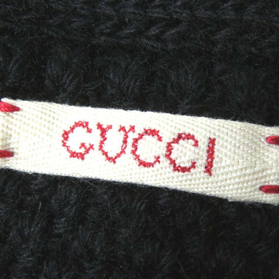 Gucci(グッチ)の極美品◎正規品 21AW 伊製 GUCCI グッチ 680968 21AW Detachable Sleeves Cable Knit デタッチャブルスリーブ ケーブルニット ブラック S レディースのトップス(ニット/セーター)の商品写真