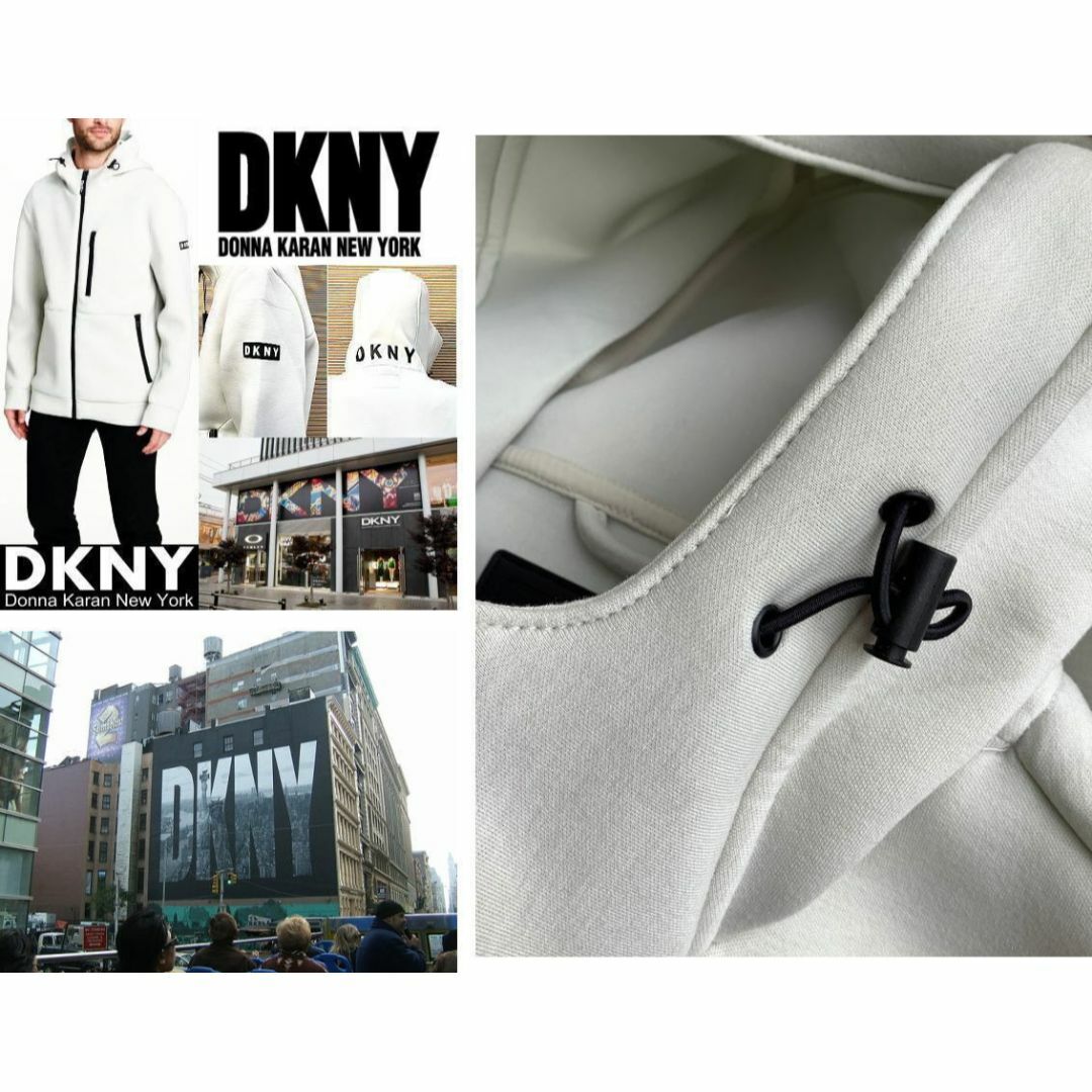 DKNY(ダナキャランニューヨーク)のDKNY ダナキャランニューヨーク　ボンディングパーカー ICE　L メンズのトップス(パーカー)の商品写真