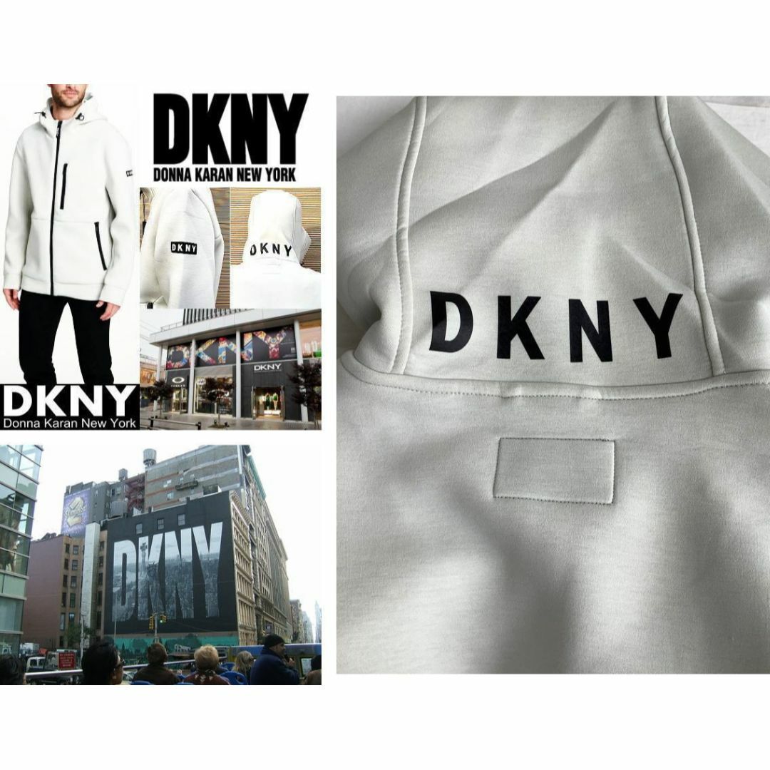 DKNY(ダナキャランニューヨーク)のDKNY ダナキャランニューヨーク　ボンディングパーカー ICE　L メンズのトップス(パーカー)の商品写真