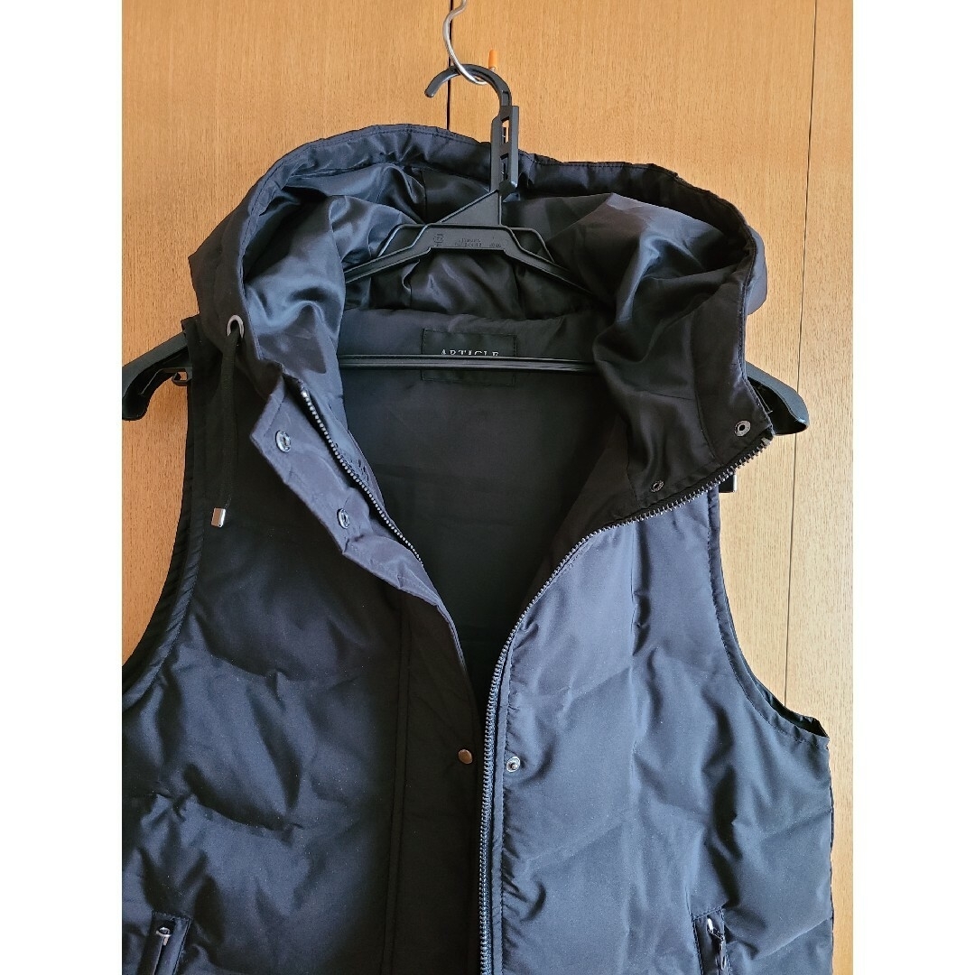 ダウンベストロング(美品)ブラック レディースのジャケット/アウター(ダウンベスト)の商品写真