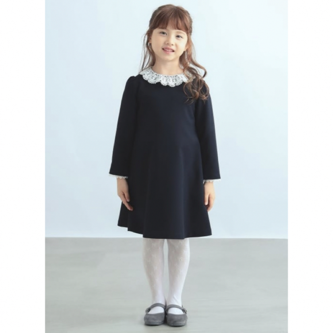 BEAMS(ビームス)のB:MING by BEAMS レース襟付ワンピース　セレモニー　120cm キッズ/ベビー/マタニティのキッズ服女の子用(90cm~)(ドレス/フォーマル)の商品写真