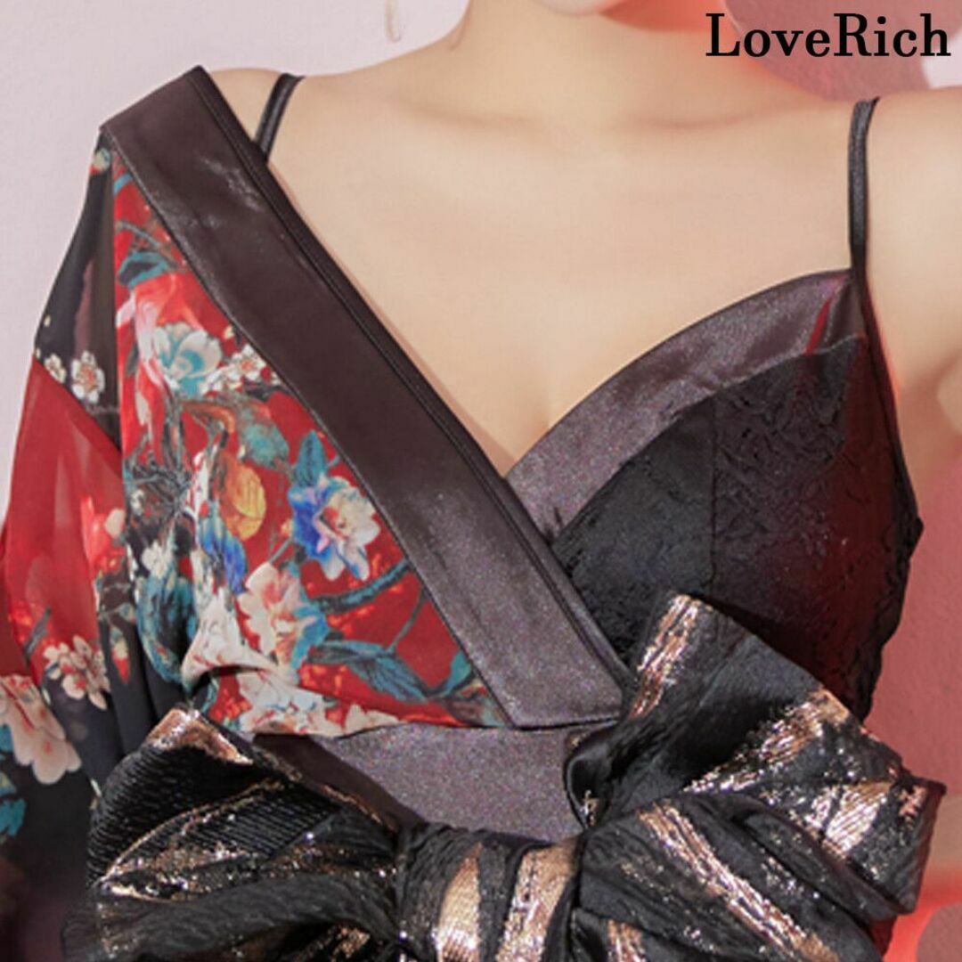 JEWELS(ジュエルズ)の【在庫限り】Loverich 花魁 着物 ロング 豪華 キャバドレス レディースのフォーマル/ドレス(ナイトドレス)の商品写真