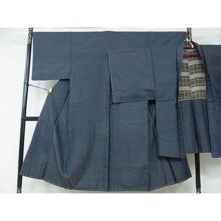 平和屋2■男性　本場大島紬　アンサンブル　亀甲柄　逸品　ox5106(着物)