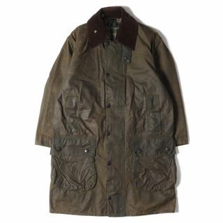 バーブァー(Barbour)のBARBOUR バブアー サイズ:C36/91CM 80s ワックス コットン コート BORDER JACKET オイルド ジャケット 旧3ワラント 1987年製 ENGLAND製 オリーブ イギリス製 アウター 上着 【メンズ】【中古】(その他)