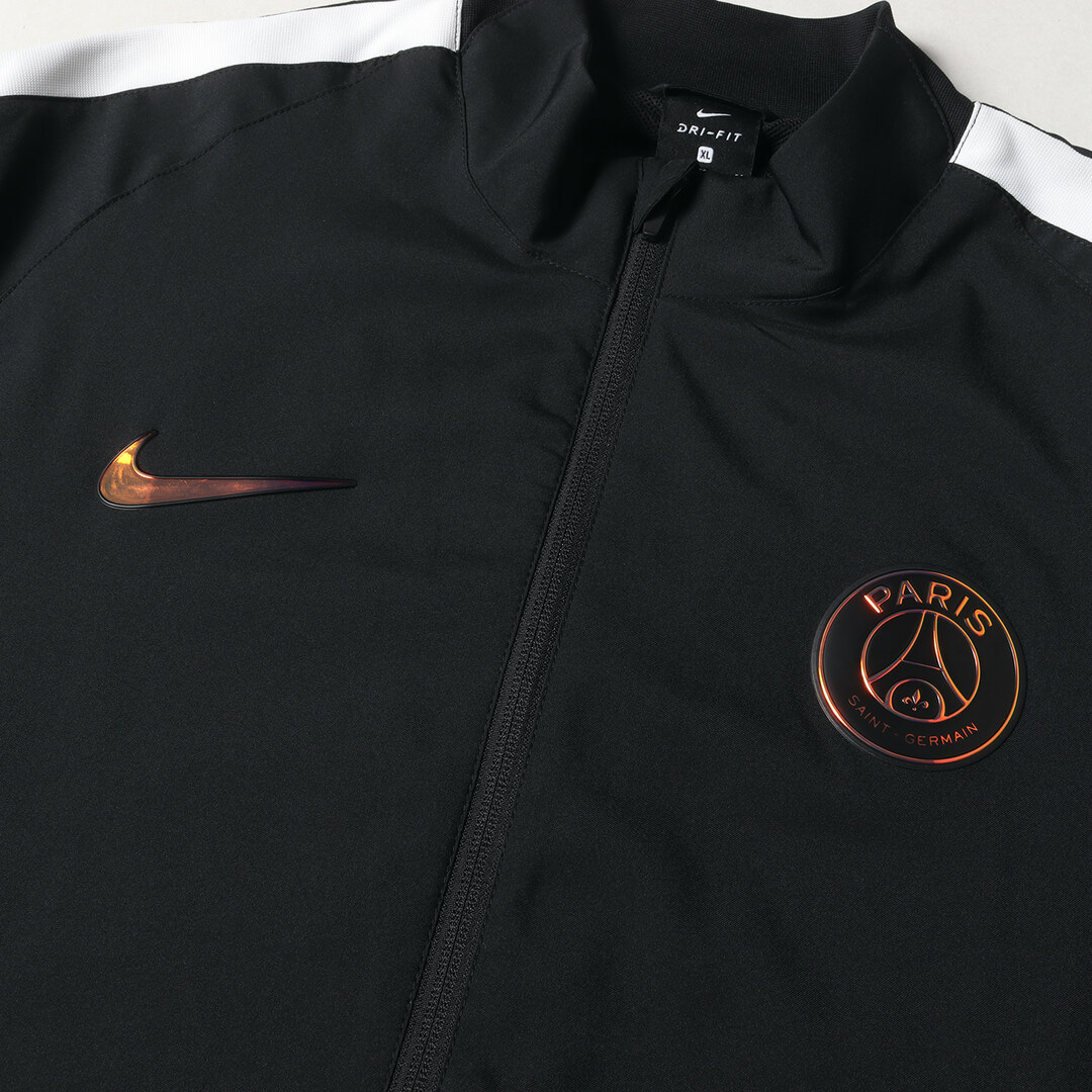 NIKE(ナイキ)の美品 NIKE ナイキ ジャケット サイズ:XL Paris Saint Germain パリサンジェルマン ストレッチ ウォームアップジャケット 809778-014 ブラック 黒 アウター ブルゾン コラボ 上着【メンズ】【中古】 メンズのジャケット/アウター(その他)の商品写真