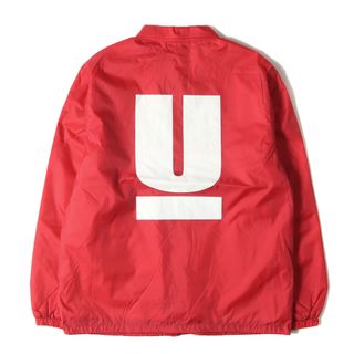 アンダーカバー(UNDERCOVER)の新品 UNDERCOVER アンダーカバー ジャケット サイズ:M Uロゴ ナイロン コーチジャケット レッド 赤 アウター ブルゾン 上着 【メンズ】(ナイロンジャケット)