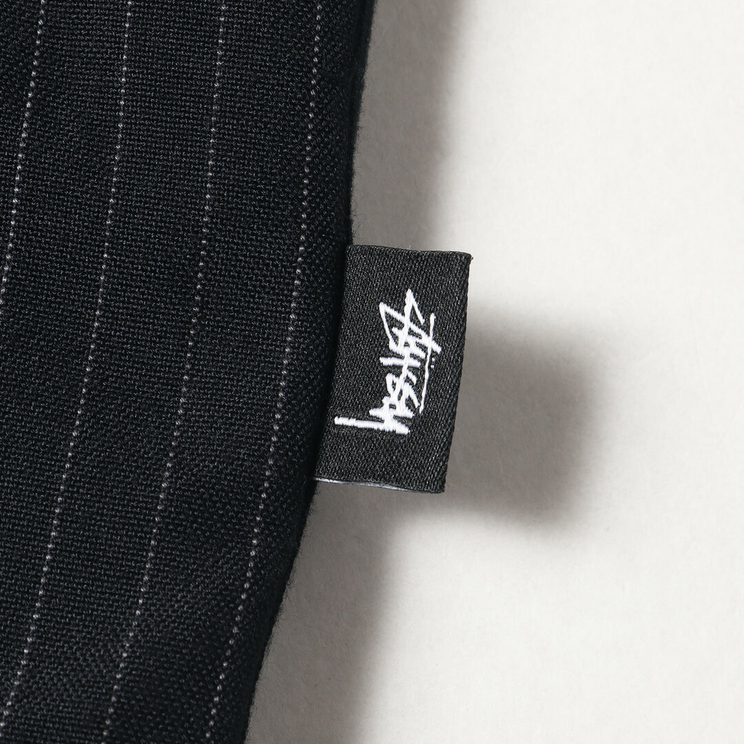 STUSSY(ステューシー)の美品 STUSSY ステューシー ジャケット サイズ:S ピンストライプ コーチジャケット ネイビー 紺 アウター ブルゾン 上着【メンズ】【中古】 メンズのジャケット/アウター(その他)の商品写真