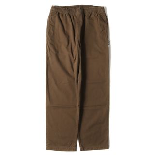 ステューシー(STUSSY)の美品 STUSSY ステューシー パンツ サイズ:M コットンツイル テーパード ビーチパンツ BRUSHED BEACH PANT ブラウン ボトムス ズボン【メンズ】【中古】(その他)