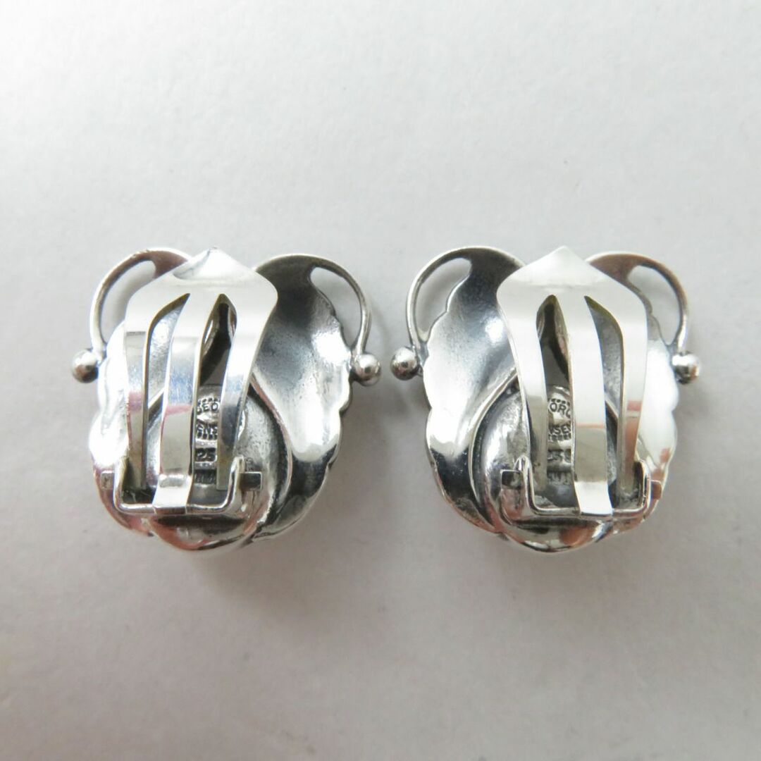 Georg Jensen(ジョージジェンセン)の美品◎GEORG JENSEN ジョージジェンセン イヤリング アクセサリー 両耳用 レディース 925 シルバー 2×2cm 重量：11.5ｇ レディースのアクセサリー(イヤリング)の商品写真