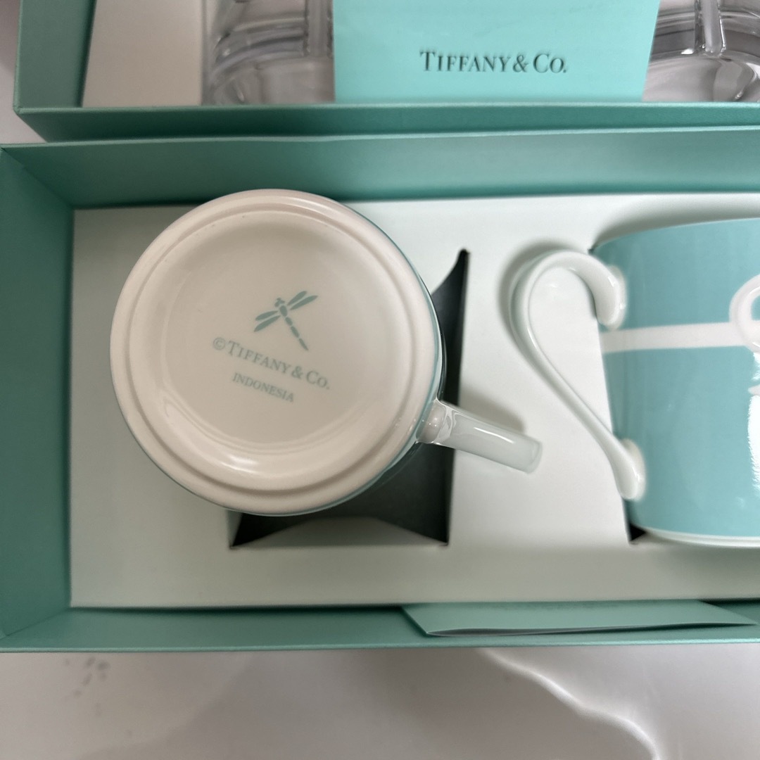 Tiffany & Co.(ティファニー)のティファニー　リボン　マグカップ　4客　新品 インテリア/住まい/日用品のキッチン/食器(食器)の商品写真