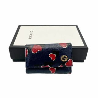 グッチ(Gucci)の⭐️良品⭐️ グッチ インターロッキングG ハート 総柄 キーケース(キーケース)