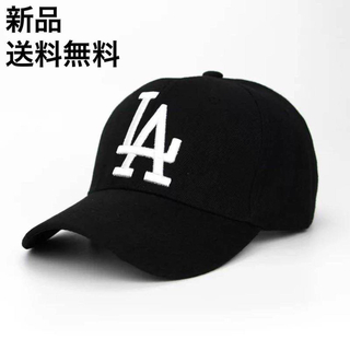 レア物⭐️新品LAロゴ ブラックキャップ帽子 ニューエラ・47・好きな方必見(キャップ)
