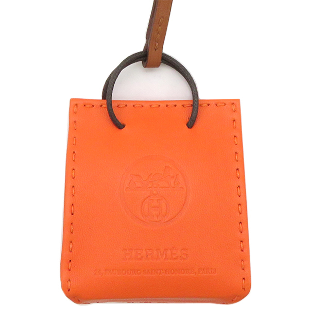 Hermes - エルメス HERMES バッグチャーム サックオランジュ