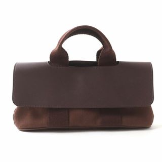 エルメス(Hermes)の極美品◎フランス製 HERMES エルメス ヴァルパライソ PM ロング トワルシェブロン レザー ブラウン 茶 レディース ポーチ・保管袋付き(その他)