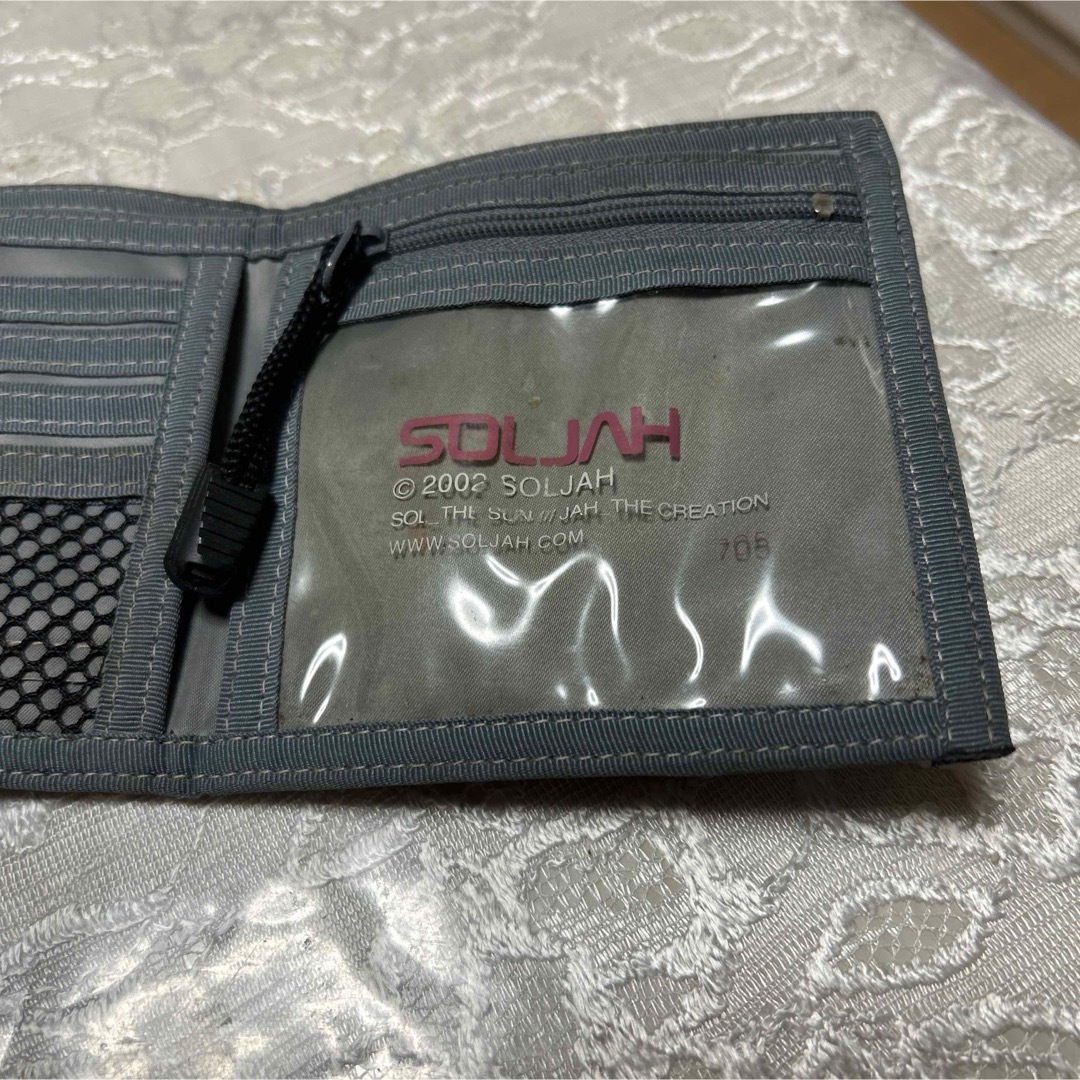 ソルジャー　マジックテープ財布　SOLJAH レッド メンズのファッション小物(折り財布)の商品写真